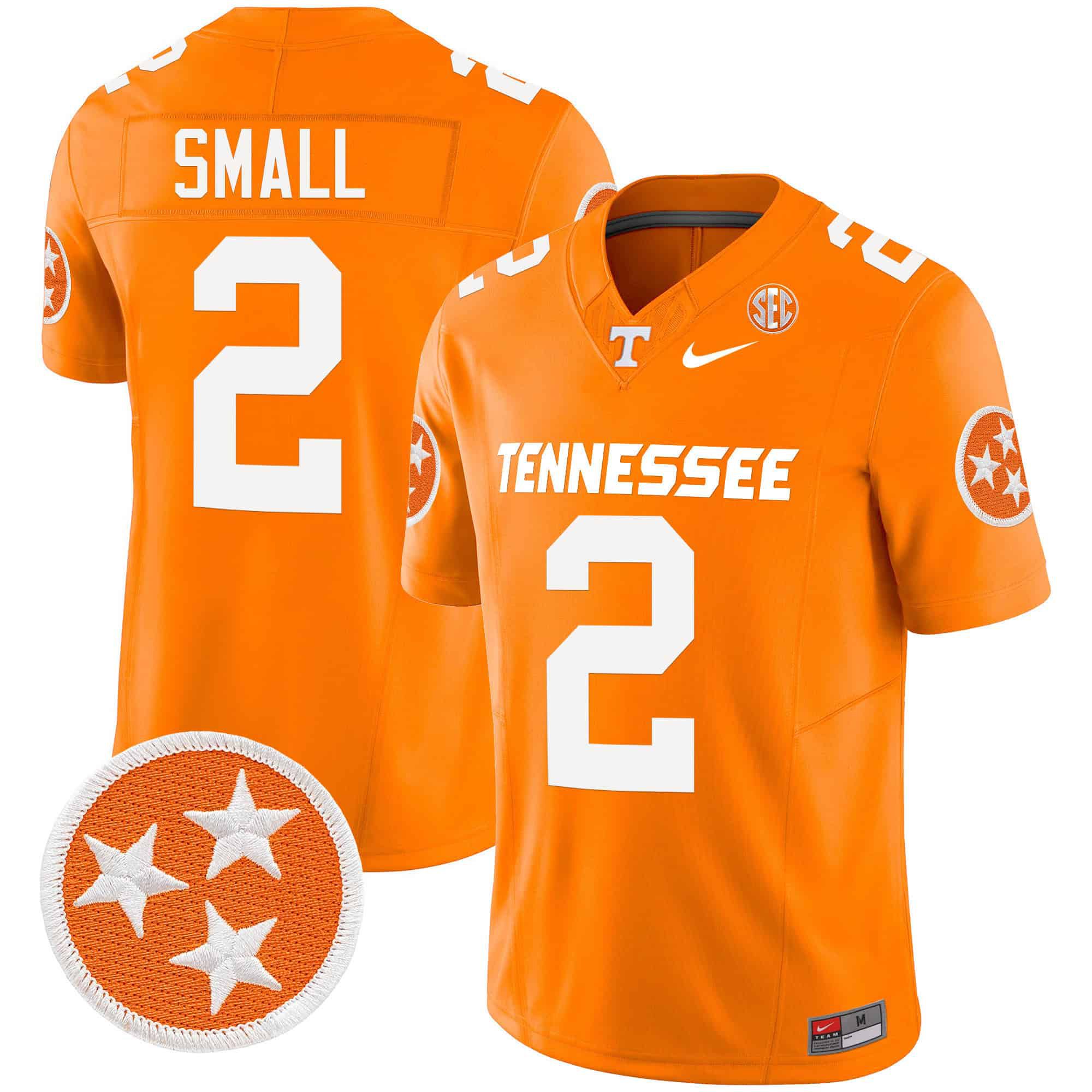 Men Tennessee Volunteers #2 Small Orange 2024 Nike Vapor Limited NCAA Jersey